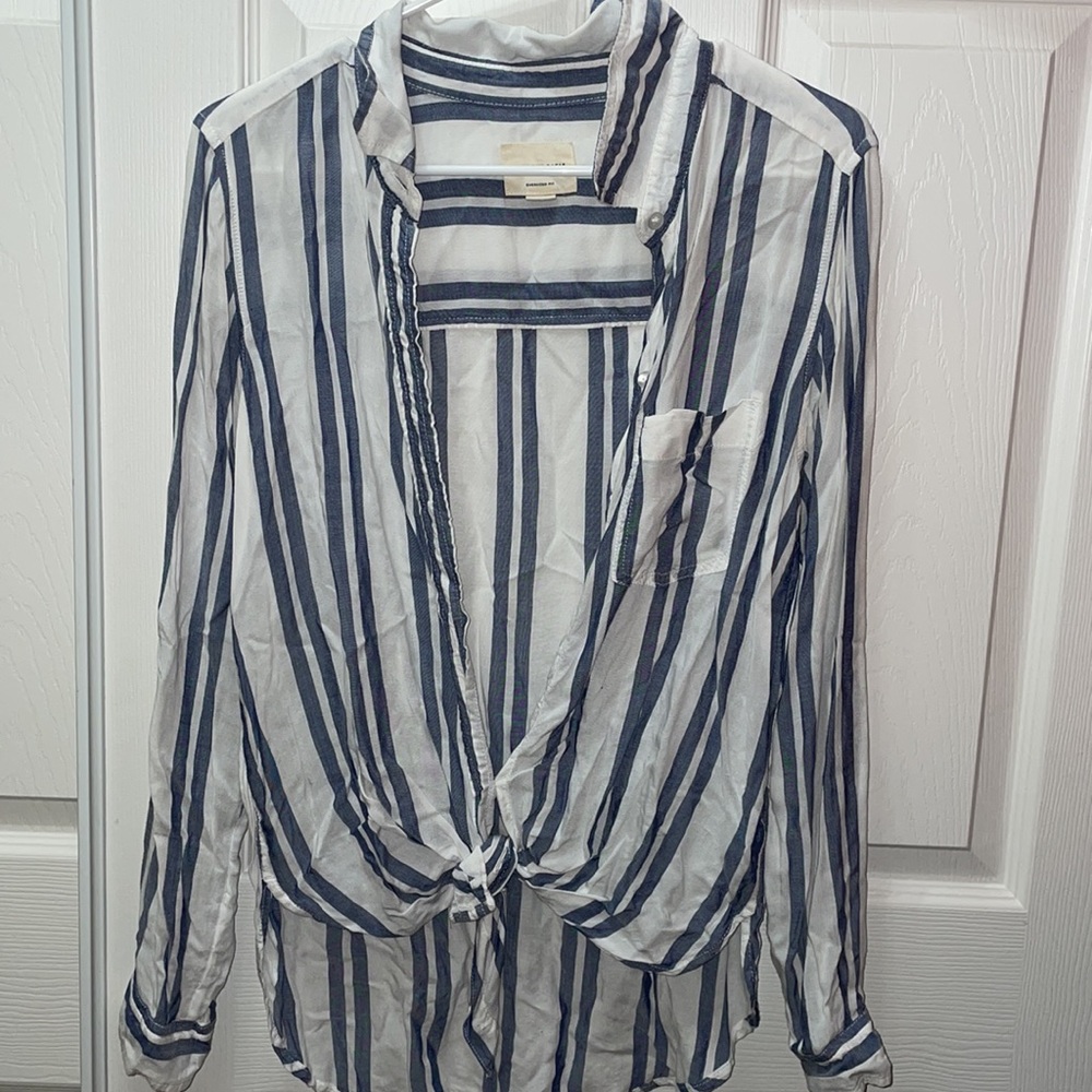 White and Blue American Eagle Flannel